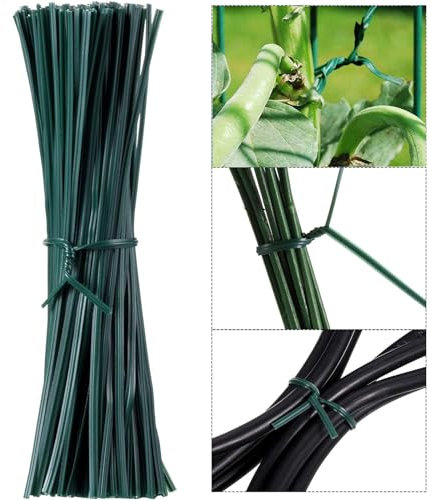WILLBOND 200 Lazos Giratorios Flexibles de Plástico Multifunción de 12 cm para Planta de Jardín de Torsión de Alambre de PE, Corbata Torcida, Bridas para Cables, Bolsa de Basura, Alambre Recubierto