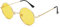Pro Acme Retro Kleine Runde Polarisierte Sonnenbrille für Männer Frauen (Goldene Rahmen | Transparentes Gelb Linse)