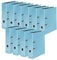 Original Falken 10er Pack PastellColor-Ordner. Made in Germany. 8 cm breit DIN A4 Pastell-Farbe Himmel-Blau Ringordner Aktenordner Briefordner Büroordner Plastikordner Schlitzordner Motivordner