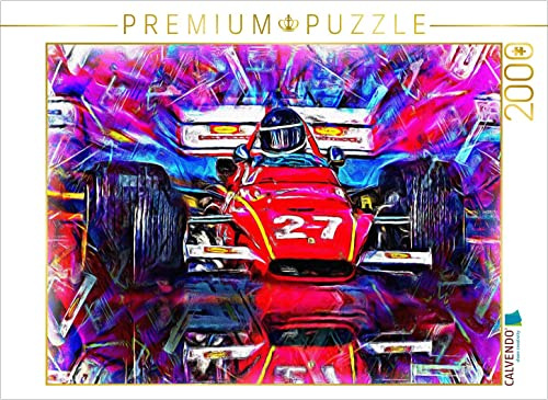CALVENDO Puzzle Formel 1 aus den 1970er Jahren - der Ferrari 312B. 2000 Teile Puzzle quer | Lege-Größe cm Foto-Puzzle für glückliche Stunden