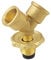 F Fityle Propane Splitter Gas Adapter Cylinder Bottle Adapter with Shut Off Valve 2 Way Gas Adapter for BBQ Grills Propane Appliances Home, Zinc Alloy