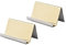 QICSTELAR Visitenkartenhalter/Visitenkartenständer im rostfreier Stahl,2 Pcs Edelstahl Visitenkartenhalter/Visitenkartenständer Schreibtisch für Namenskarte, Büroschreibtisch, Hotelempfang (2-gold)