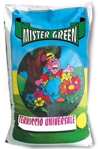21 SHOP® Terriccio Universale Mister Green 10 Litri Per Piante Fiori Bulbi Terra Orto