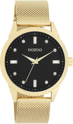 Oozoo Timepieces Damen Uhr | Armbanduhr Damen mit Metallarmband | Hochwertige Uhr für Frauen | Edle Analog Damenuhr in rund C11283