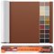 Kunstleder Selbstklebend Leder Reparatur Set, 60 x 300 cm Lederflicken Selbstklebend Leder Flicken Patch Kit für Autositze, Sofa, Jacken, Taschen, Bürostuhl, Motorradsitze (Glatt Braun)