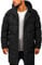 Veste d'hiver longue pour homme - Doudoune chaude - Veste parka à capuche - Manteau d'hiver épais - Manteau en duvet épais et chaud - Coupe-vent - Capuche - Longue veste en duvet - Parka, Noir ,