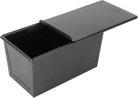 Toastbrot Backform Pfanne, Brotlaib, Backen, Toastform, Pfannen, Blech, Backformen, Kasten, Kuchenblech, Abdeckung, ohne Deckel, klebende rechteckige Stahldosen (Color : 18X10.8X9CM)