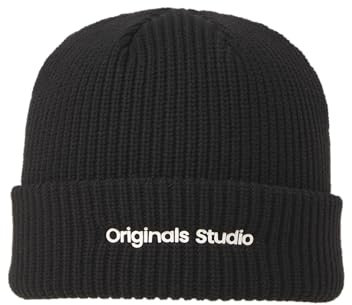 JACK & JONES JACVESTERBRO Beanie NOOS12261001,Schwarz,Einheitsgröße
