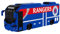 FOCO Officially Licensed Rangers FC Football BRXLZ Bricks 3D Coach Toy Model - Scottish Premiership Construction Toy - 1347 Pieces - Ages 12+ - Sports Merchandise