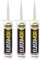 ELASTIMOR Mortero Sellador, Cemento Express, Impermeable, para encintados, llagueados, sellados, rejunteados, reparaciones, Tubo 310 ml x3