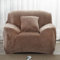 Sofaschoner Hellbraun Sofaüberwurf Weich Spandex Sofaschoner rutschfest Couch Überwurf Waschbare Sofa Überzug Sofabezug mit Elastischen Riemen Sofabezug L Form Universelle 3 Sitzer