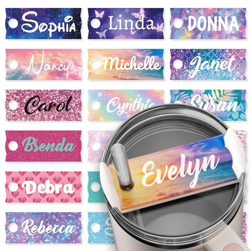 iDIY Personalised Stanl-y Name Plate - Stanl-y Cup Accessories 40oz for Daughters, Granddaughters, Nieces and Girls