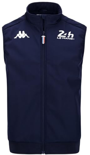 Kappa Le Mans Herren Abusle 24H Jacke ohne Ärmel, Blau, blau, L