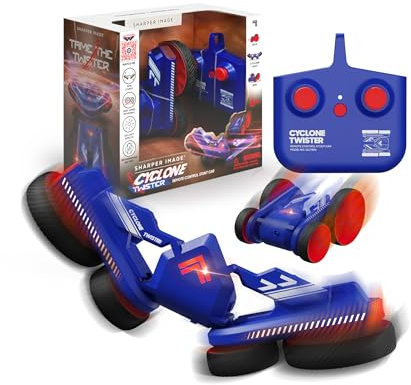 Sharper Image - Remote Control Cyclone Twister - Rechargeable Car with LED lights for Kids Fun - Includes Control & USB-C Charging Cable