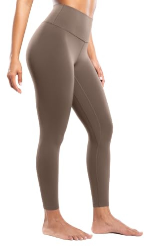 ENERBLOOM Yoga-Leggings für Damen, Workout, hohe Taille, athletisch, 7/8-Hose, seidiges Gefühl, weich, 63,5 cm, Fitnessstudio, Activewear Lounge