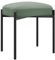 YMYNY Schminkhocker, Moderne Fußhocker, Makeup Eitelkeit Hocker, Ottoman Fußstütze Stuhl für Vanity, Moderne Fußhocker klein gepolstert für Wohnzimmer Eingang Flure 37×29×46CM Grün HBD034D