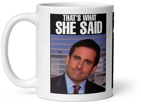 Weltbester Chef Tasse - The Office Dunder Mifflin - That's What She Said Spruchbecher - 330 ml Kaffeetasse