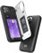 TORU CX HYBRID for iPhone 11 Wallet Case | Dual Layer Slim Protective Hard Cover with Hidden 2-Credit Card Slot Holder - Black