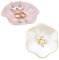 CHENKEE Piatto di Gioielli in Ceramica, Vassoio per Gioielli, Piccolo Vassoio per Chiavi, Decorazione per il Comodino per anelli, Collane, Bracciali (Bianco、Rosa)