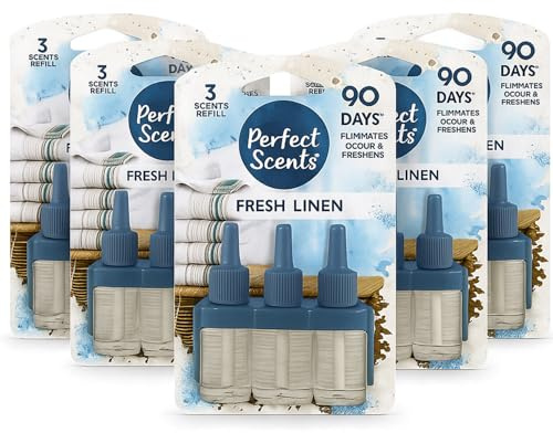 Pack of 5 Plug-In 3volution Air Freshener Refills by Just Pure – Compatible with Ambi Pur 3tation Plug-In Units, Long-Lasting 20ml Refills, Up to 90 Days of Fragrance