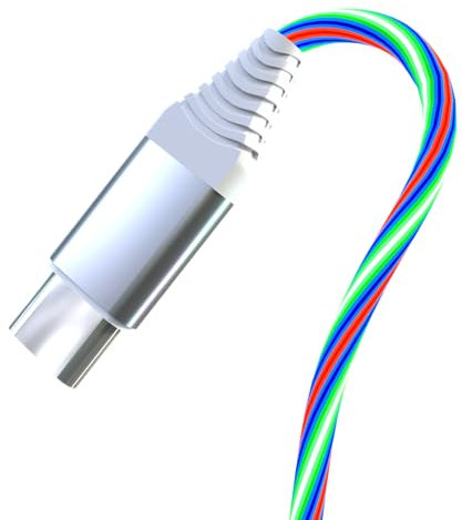 Light Up USB C Charging Cord 3A LED Light Up Type C Fast Charger Led USB-A to C Compatible with iPhone 16/15/Pro/Plus/Pro Max, Galaxy S24/S23/S22/S21/S20, iPad, Pixel, and More 3.3FT(Colorful)