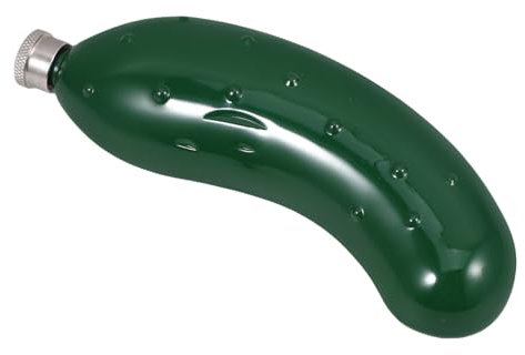 EXHUMKY Flagon Glasflaschen Mit Stopfen, Essiggurken Stormtrooper Karaffe, Fruchtflasche, Fruchtlikör, Geteilter Flachmann, Dillgurken, Zuckerwatte, Gummigurken, Diskreter Flachmann