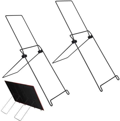Zunishaone Lot de 2 supports de panneau solaire en acier - Pliable et réglable - Pour camping-car, toit, bateau - Support de panneau solaire portable et robotique pour l'extérieur, le camping et en