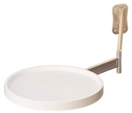 Wand-Theke mit rundem Revers, 180 Getränkestangen, platzsparend, drehbar, Frühstücksecke faltbar | Kaffeetisch mit schwenkbarem Arm montiert, Schreibtisch für die Küche