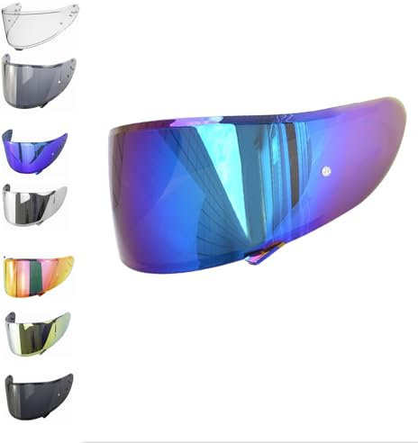 EvoParts Visier CWR-1 für Shoei NXR 1 (nicht Nxr 2) Ryd - X Spirit 3 - Z7 - Rf1200 (Regenbogen)