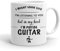 VIROSA Guitar Mug – “in My Head I’m Playing Guitar” – 11oz Ceramic Coffee Cup – Music Lover Gift – Present for Musicians