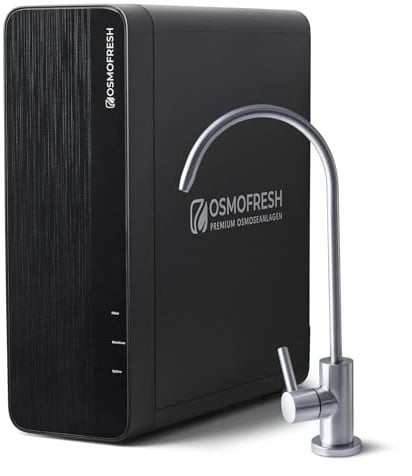 OsmoFresh Flow2 Untertisch-Osmoseanlage | Bis zu 7-fach Filtersystem (DirectFlow) | 600 GPD | Leise & effizient | Automatische Spülfunktion | Einfacher Anschluss | Kalkfreies Trinkwasser (600GPD)