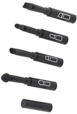 Taidda Ensemble de Pinceaux de Maquillage Télescopiques Rétractables, Doux et Moelleux, 4 en 1, Portables, Lèvres, Sourcils, Fard à Paupières, Pinceaux Cosmétiques pour les Amateurs de Maquillage,