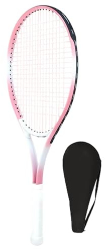 predolo Raquette de Tennis avec Cordage pré-installé, durabilité Premium, légère, Rose