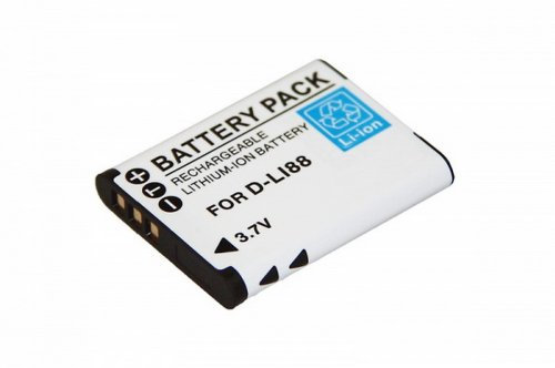 Akku passend für Sanyo DB-L80, Lithium-Ionen, Accu, Pentax: D-Li88