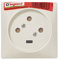 LEGRAND - Prise de Puissance 20A Murale avec Terre - Prise Monobloc - Plaque 80 x 80 mm - 3 Alvéoles - Pose par Encastrement ou en Saillie - Fabriqué En France - Blanc