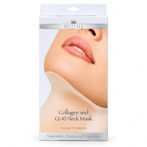 Revitale Collagen and Q-10 Neck Mask - Nourishes, Firms, Hydrates (2 Treatments)