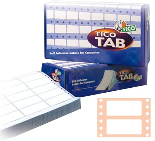 TICO 947933 Beständiliche Klebeetikette, 500 Blatt, opak weiß