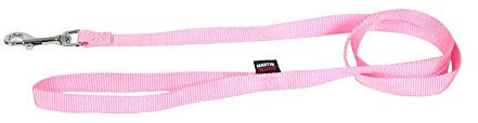 Martin Sellier : Laisse Nylon 10mm - 120cm Rose
