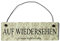 Homeyourself Auf Wiedersehen komm Bald Wieder Dekoschild Türschild beige mit Draht