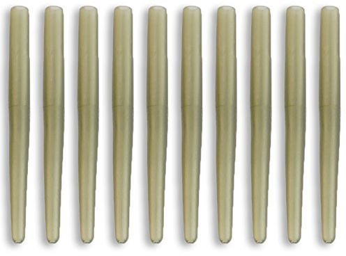 Bank Tackle Anti Tangle Sleeves 35mm Rig Making Carp Fishing Tackle Terminal Tackle (Trans Green, 20 Pack)