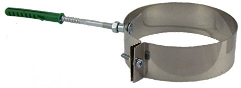 kaminplus Rohrschellen BASIC, Edelstahl EW, verschiedene Durchmesser 100, 110, 120, 125, 130, 140, 150, 160, 180, 200, 220, 250 mm (Silber)