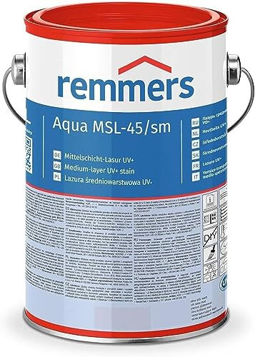 Remmers Aqua MSL-45/sm Mittelschichtlasur UV+ 5L seidenmatt (palisander RC-720)