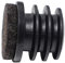 Adsamm® / 32 x Lamellenstopfen mit Filz/Schwarz/ø 21-23 mm/Rund/Möbelgleiter für Stahlrohrstühle/Endkappen für Rund-Rohre