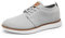 Bruno Marc Zapatos de Cordones Transpirables Zapatillas de Vestir Oxfords Clásico Formales Derby para Hombre Verano Casuales,Size 41.5,Gris,GRAND-01