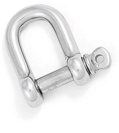 SOTECH 5 Stück Rundschäkel 12 mm Edelstahl V4A AISI 316 rostfrei