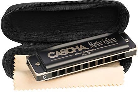 Master Edition Blues Harmonica in G (incl. soft case and cleaning cloth)