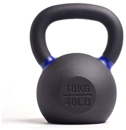 Kettlebells HUAHUA Fitness, Solid Iron Core, Fitness Strength Training Equipment, 4kg, 6kg, 8kg, 10kg, 12kg, 14kg, 16kg, 18kg, 20kg, 24kg (Size : 18kg)