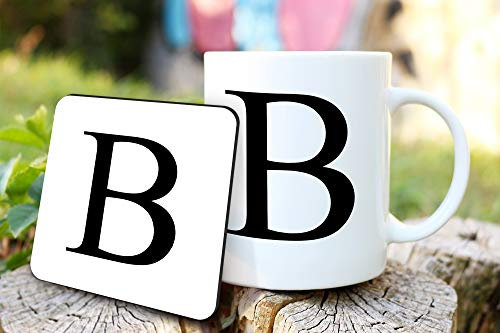 Alphabet Letter Mug Cup Initial Coffee/Tea Gift Endless Prints LTD (B)