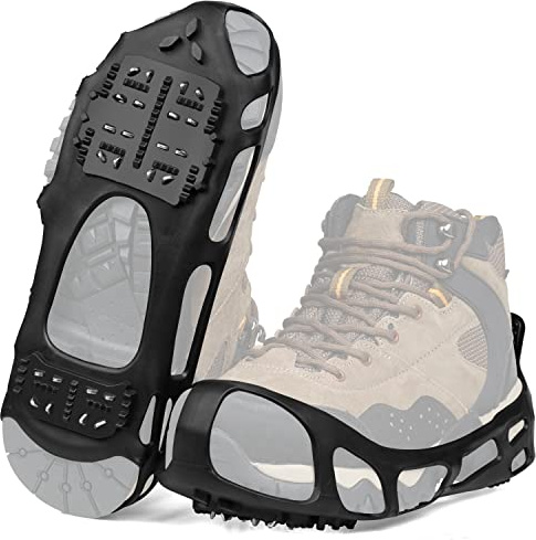 Ice Cleats for Shoes and Boots,Snow Traction Cleats Crampons for Women Men Kids Anti Slip Ice Grippers Shoes Walk Traction Cleats on Snow and Ice