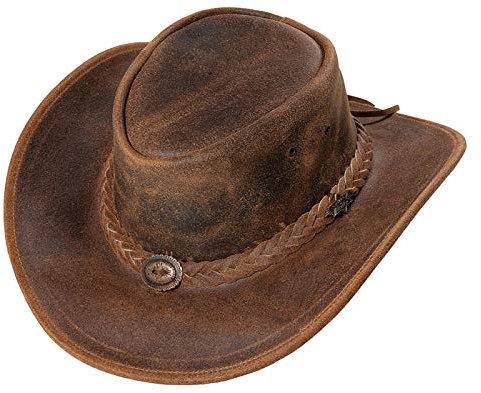 Stars und Stripes Lederhut Westernhut Cowboyhut »Crazy Horse« Gr.L